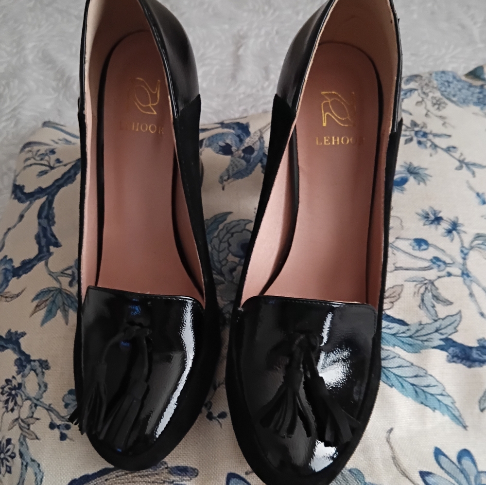 Lehoor Black Patent Heels